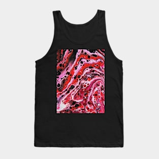 Lenape - Abstract Acrylic Pour Painting Tank Top